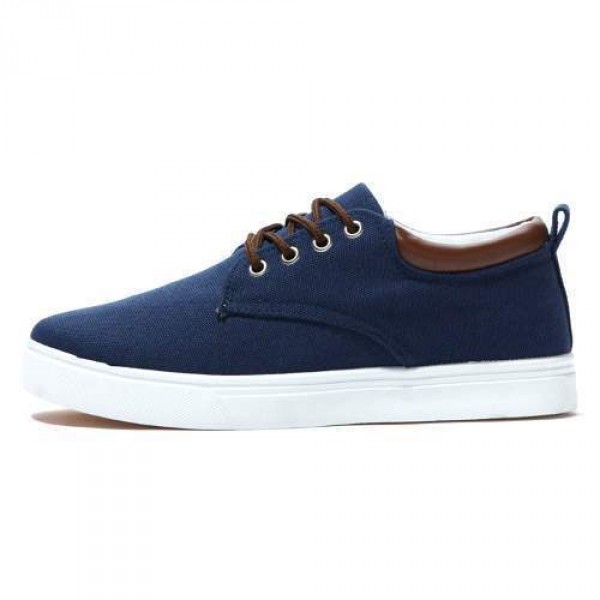 Baskets Chaussures Toile Casual Look Summer Trendy Bleu